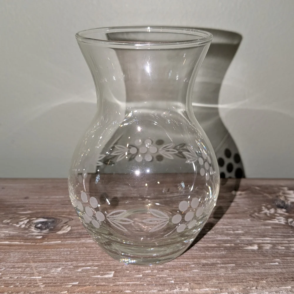 Vintage Stylesetter St Paulo Floral Etched Crystal ~4